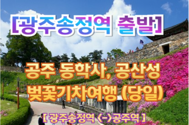 [광주송정역-당일] 고속철로 떠나는 공주 동학사, 공산성 벚꽃기차여행 (당일)
